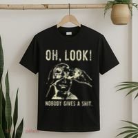 Oh Look Nobody Gives A Shit Sarcastic Retro T-Shirt thumb 2