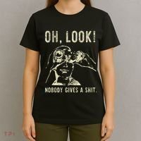 Oh Look Nobody Gives A Shit Sarcastic Retro T-Shirt thumb 4