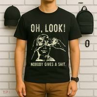 Oh Look Nobody Gives A Shit Sarcastic Retro T-Shirt thumb 6