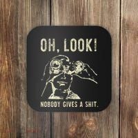 Oh Look Nobody Gives A Shit Sarcastic Retro Coaster thumb 0