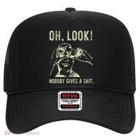 Oh Look Nobody Gives A Shit Sarcastic Retro Hat thumb 0
