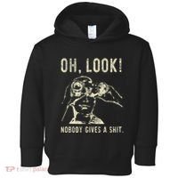 Oh Look Nobody Gives A Shit Sarcastic Retro Toddler Hoodie thumb 0