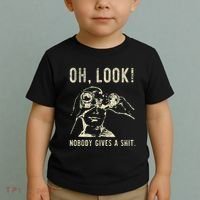 Oh Look Nobody Gives A Shit Sarcastic Retro Toddler T-Shirt thumb 2