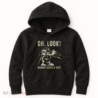 Oh Look Nobody Gives A Shit Sarcastic Retro Kids Hoodie thumb 0