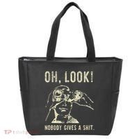 Oh Look Nobody Gives A Shit Sarcastic Retro Tote Bag thumb 0