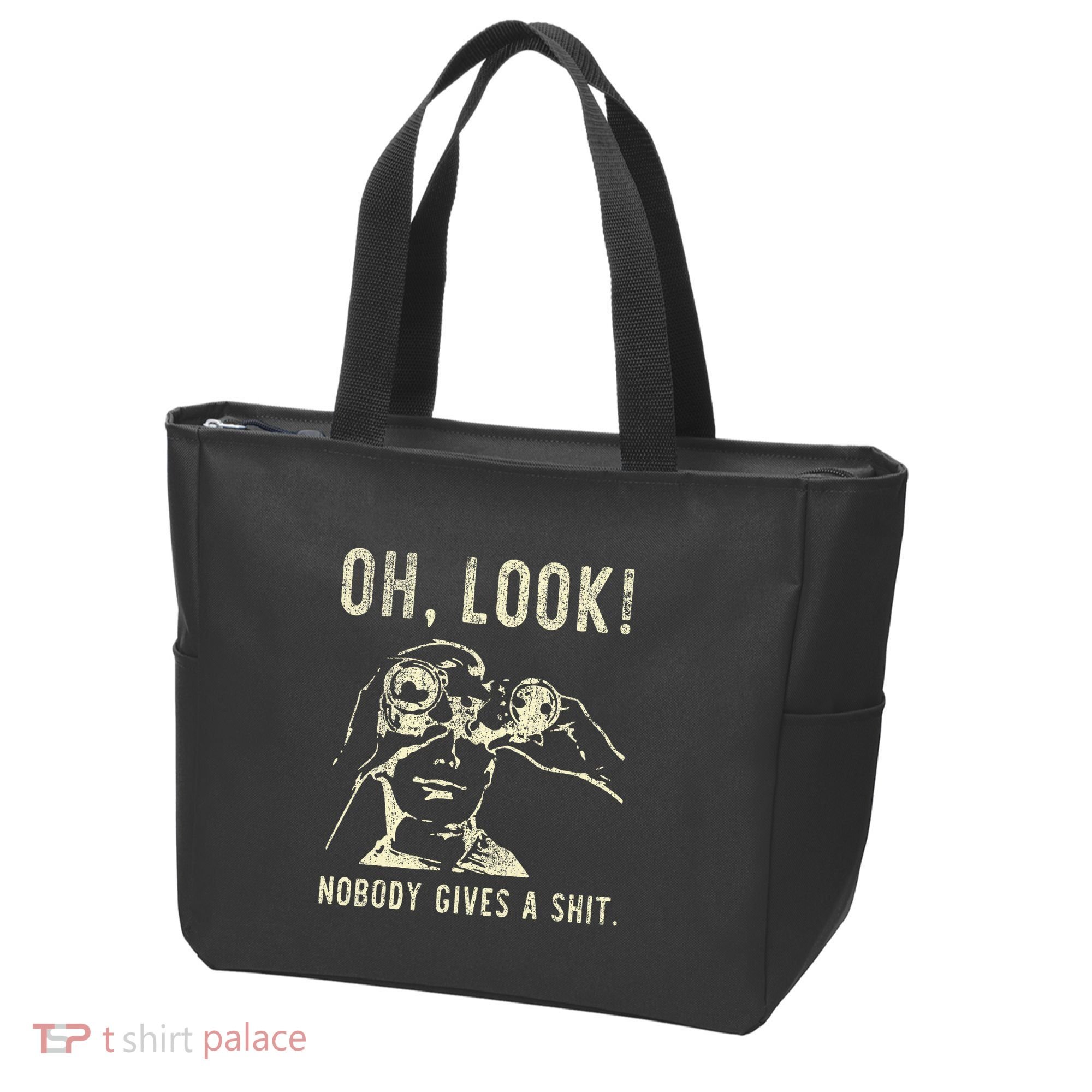Oh Look Nobody Gives A Shit Sarcastic Retro Tote Bag