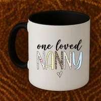 One Loved Nanny Cute Gift Coffee Mug thumb 2