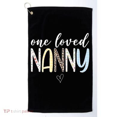 One Loved Nanny Cute Gift Golf Towel