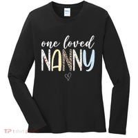 One Loved Nanny Cute Gift Women's Long Sleeve Shirt thumb 0