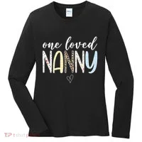 One Loved Nanny Cute Gift Women's Long Sleeve Shirt thumb 0