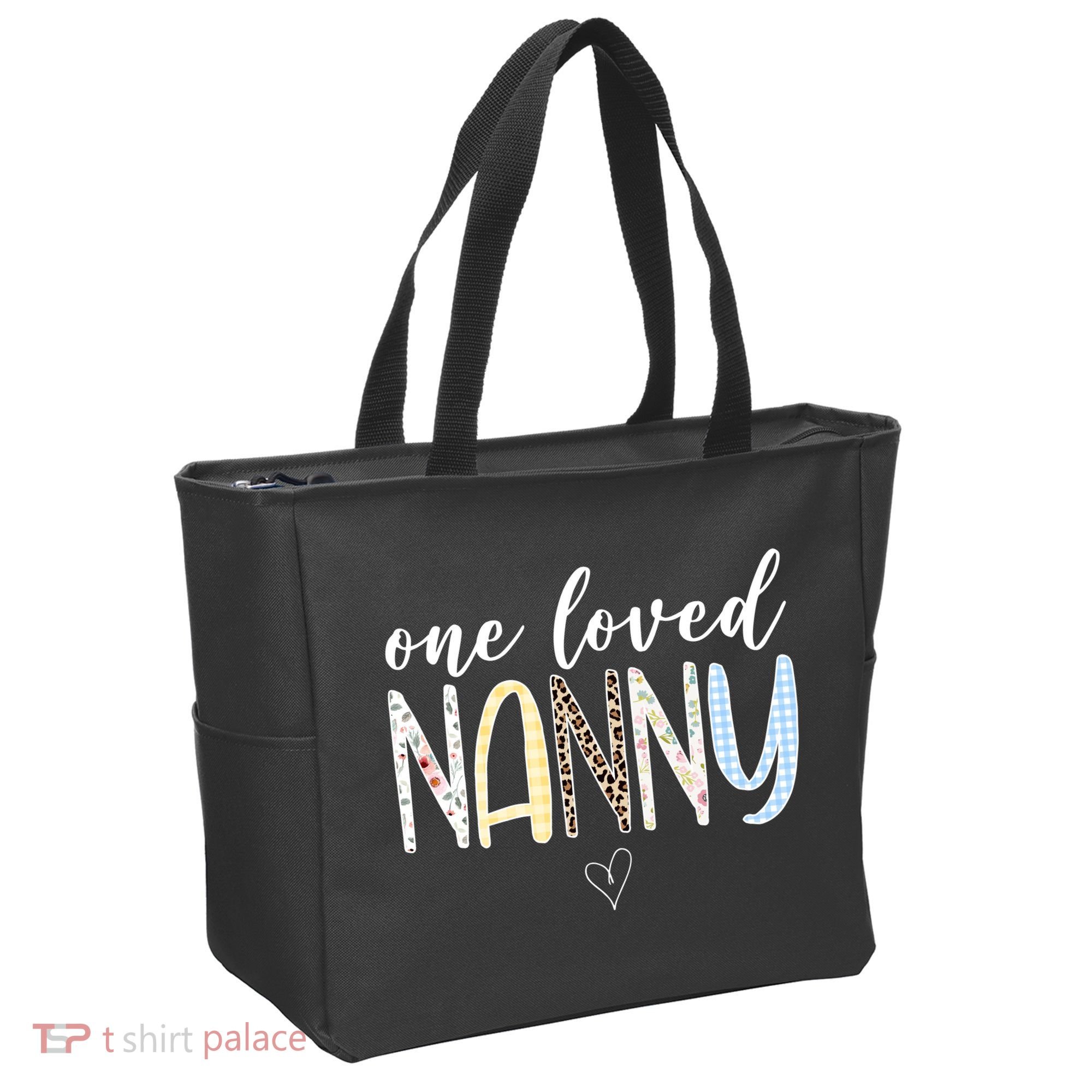 One Loved Nanny Cute Gift Tote Bag