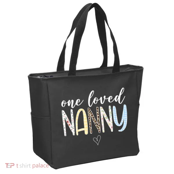 One Loved Nanny Cute Gift Tote Bag