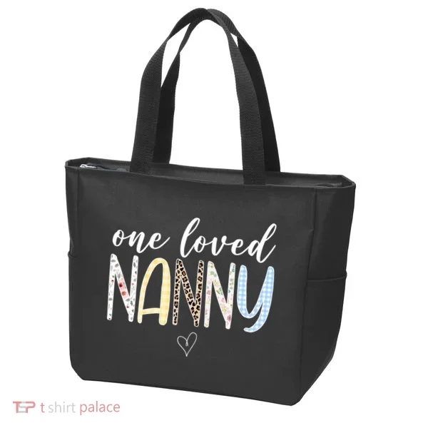 One Loved Nanny Cute Gift Tote Bag