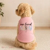 One Loved Nanny Cute Gift Doggie Tank thumb 2