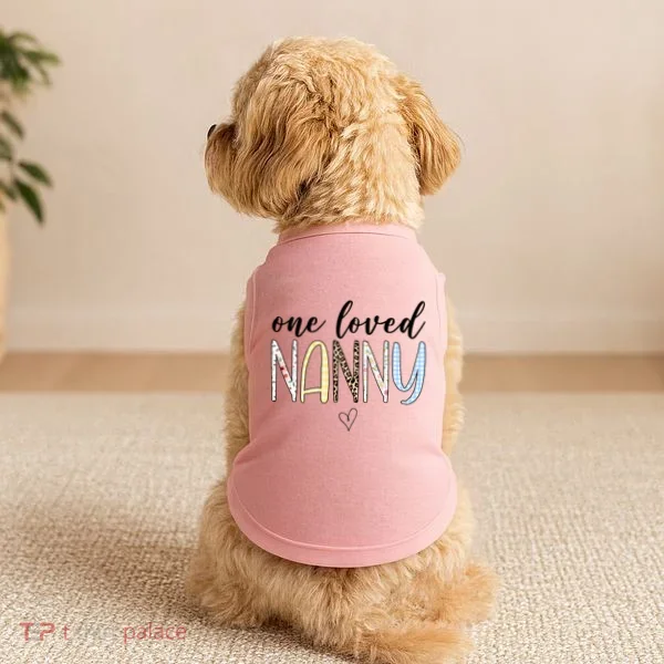 One Loved Nanny Cute Gift Doggie Tank