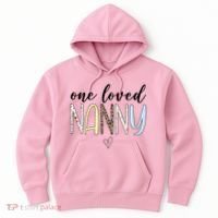 One Loved Nanny Cute Gift Hoodie thumb 0