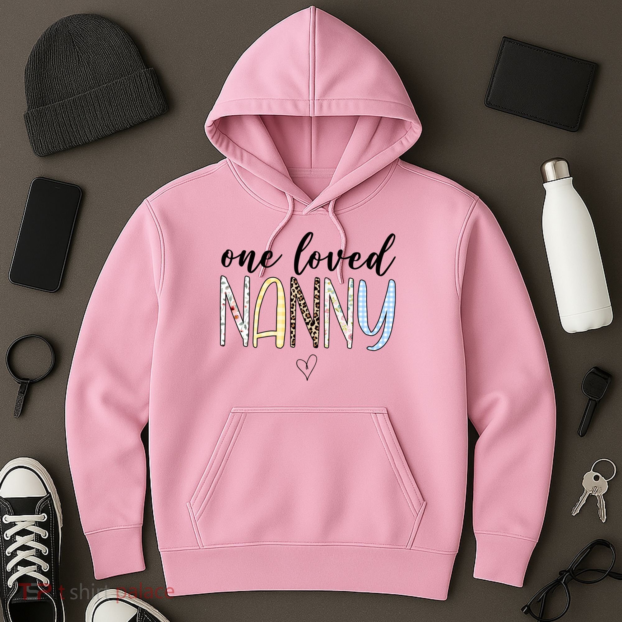 One Loved Nanny Cute Gift Hoodie