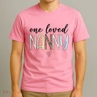 One Loved Nanny Cute Gift T-Shirt thumb 3