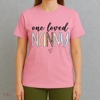 One Loved Nanny Cute Gift T-Shirt thumb 4