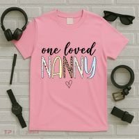 One Loved Nanny Cute Gift T-Shirt thumb 5