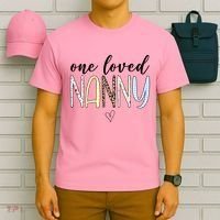 One Loved Nanny Cute Gift T-Shirt thumb 6