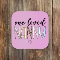 One Loved Nanny Cute Gift Coaster thumb 0