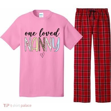 One Loved Nanny Cute Gift Pajama Set