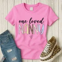 One Loved Nanny Cute Gift Women's T-Shirt thumb 3