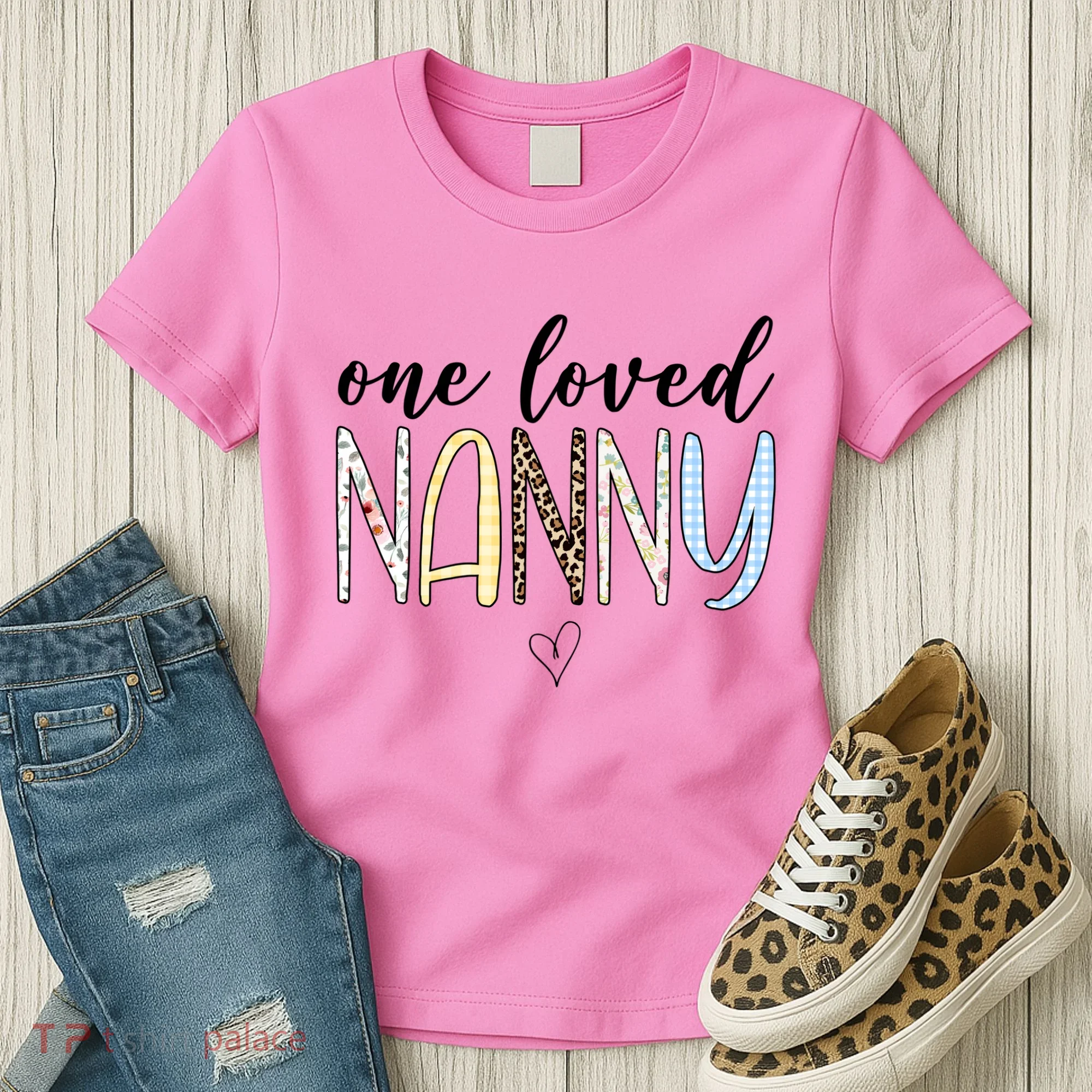 One Loved Nanny Cute Gift Women's T-Shirt