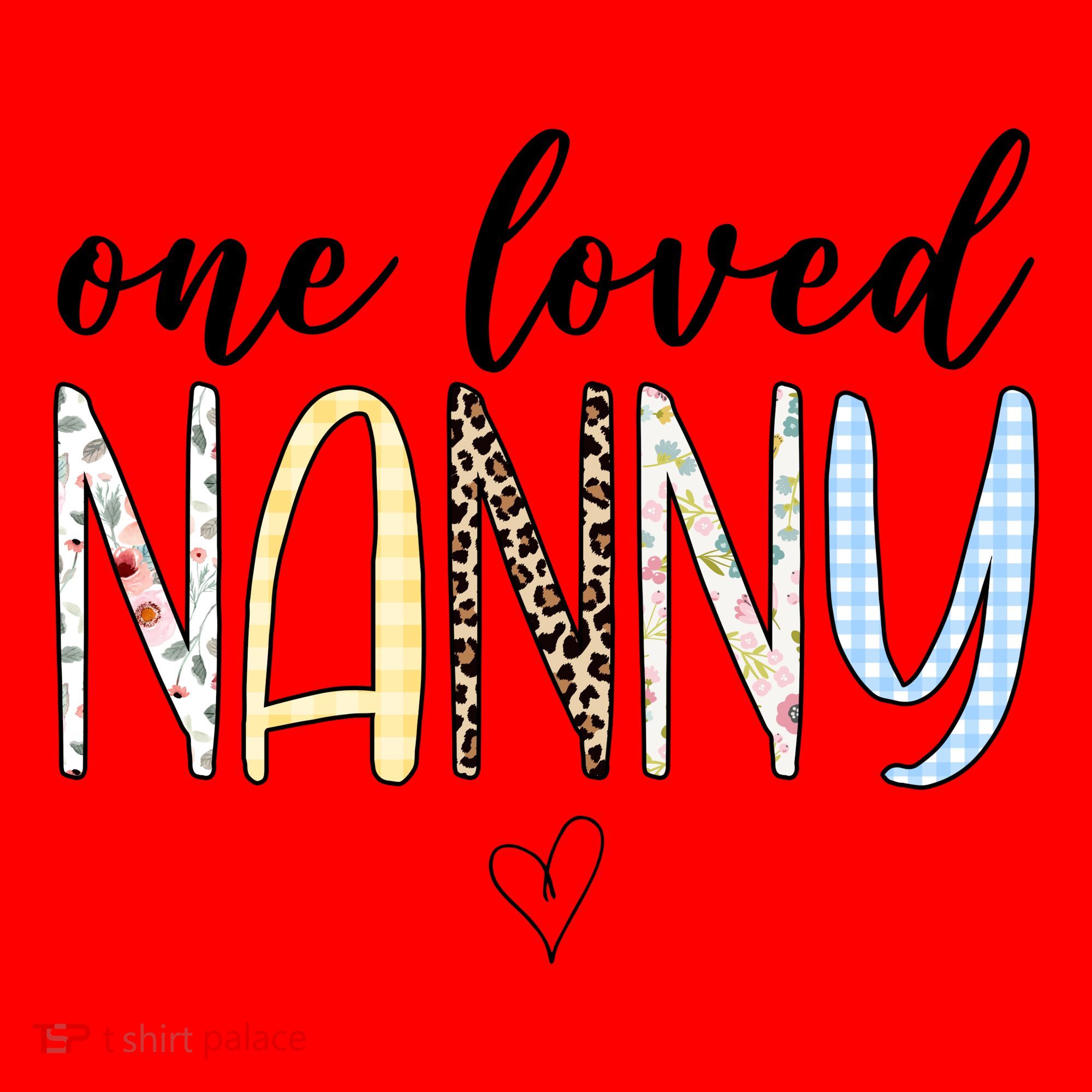 One Loved Nanny Cute Gift Santa Hat