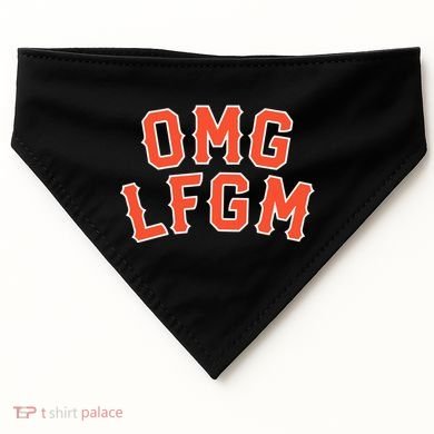 Omg Lfgm New York USA-Made Doggie Bandana