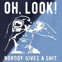 Oh Look Nobody Gives A Shit Offensive Men Nobody Cares Mocking Novelty Raglan Baseball Sleeve Shirt thumb 2