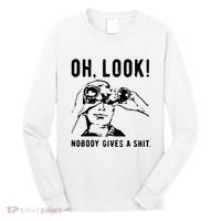 Oh Look Nobody Gives A Shit Offensive Men Nobody Cares Mocking Novelty Long Sleeve Shirt thumb 0