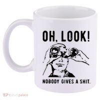 Oh Look Nobody Gives A Shit Offensive Men Nobody Cares Mocking Novelty 11oz C Handle Ceramic Mug thumb 2