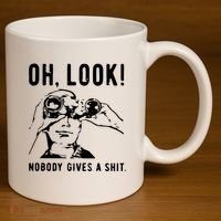 Oh Look Nobody Gives A Shit Offensive Men Nobody Cares Mocking Novelty 11oz C Handle Ceramic Mug thumb 3