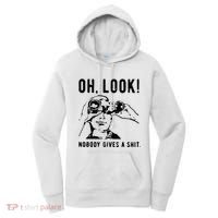 Oh Look Nobody Gives A Shit Offensive Men Nobody Cares Mocking Novelty Women's Hoodie thumb 0