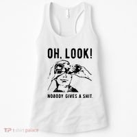 Oh Look Nobody Gives A Shit Offensive Men Nobody Cares Mocking Novelty Women's Tank Top thumb 0