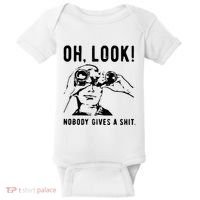 Oh Look Nobody Gives A Shit Offensive Men Nobody Cares Mocking Novelty Baby Bodysuit thumb 0