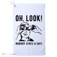 Oh Look Nobody Gives A Shit Offensive Men Nobody Cares Mocking Novelty Golf Towel thumb 0
