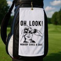 Oh Look Nobody Gives A Shit Offensive Men Nobody Cares Mocking Novelty Golf Towel thumb 2
