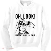 Oh Look Nobody Gives A Shit Offensive Men Nobody Cares Mocking Novelty Kids Sweatshirt thumb 0