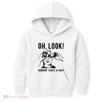 Oh Look Nobody Gives A Shit Offensive Men Nobody Cares Mocking Novelty Kids Hoodie thumb 0