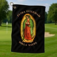 Our Lady Of Guadalupe Roman Catholic Gift Golf Towel thumb 1