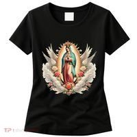Our Lady Of Guadalupe Virgin Mary Catholic Saint Women's T-Shirt thumb 0