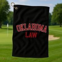 Oklahoma Law Oklahoma Bar Graduate Gift Lawyer Golf Towel thumb 1