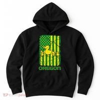 Oregon Lovers Oregon Souvenir Patriotic Retro American Flag Hoodie thumb 0