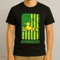 Oregon Lovers Oregon Souvenir Patriotic Retro American Flag T-Shirt thumb 3