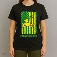Oregon Lovers Oregon Souvenir Patriotic Retro American Flag T-Shirt thumb 4