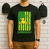 Oregon Lovers Oregon Souvenir Patriotic Retro American Flag T-Shirt thumb 6