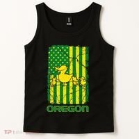 Oregon Lovers Oregon Souvenir Patriotic Retro American Flag Tank Top thumb 2